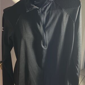 Under Armour quarter zip longsleeve with White Logo